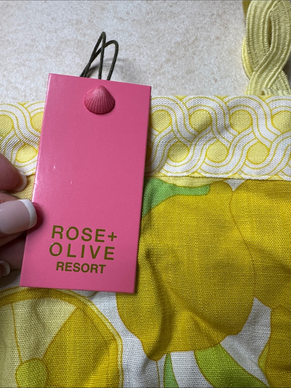 NWT, Resort set, lemon print - Picture 4 of 7